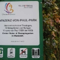 Hinweistafel auf den 1. Mariahilfer Ruhe und Therapiepark